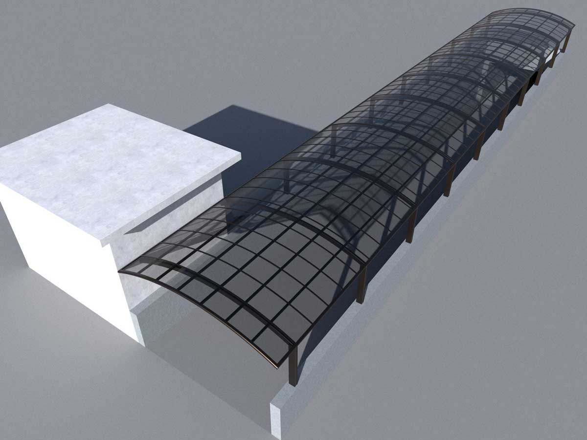 車庫出入口雨棚怎么選？20年廠家教你選擇地下車庫雨棚