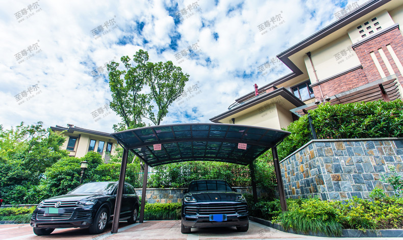 汽車停車棚效果圖，真是兼顧美觀與實用