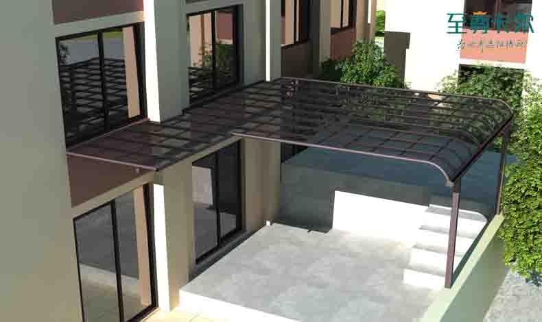 pc耐力板陽臺雨棚好嗎？雨棚效果圖？